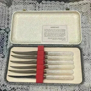 Vintage
PREMIER CUTLERY  CMPY Genuine Mother of Pearl Stainless Steel knife set